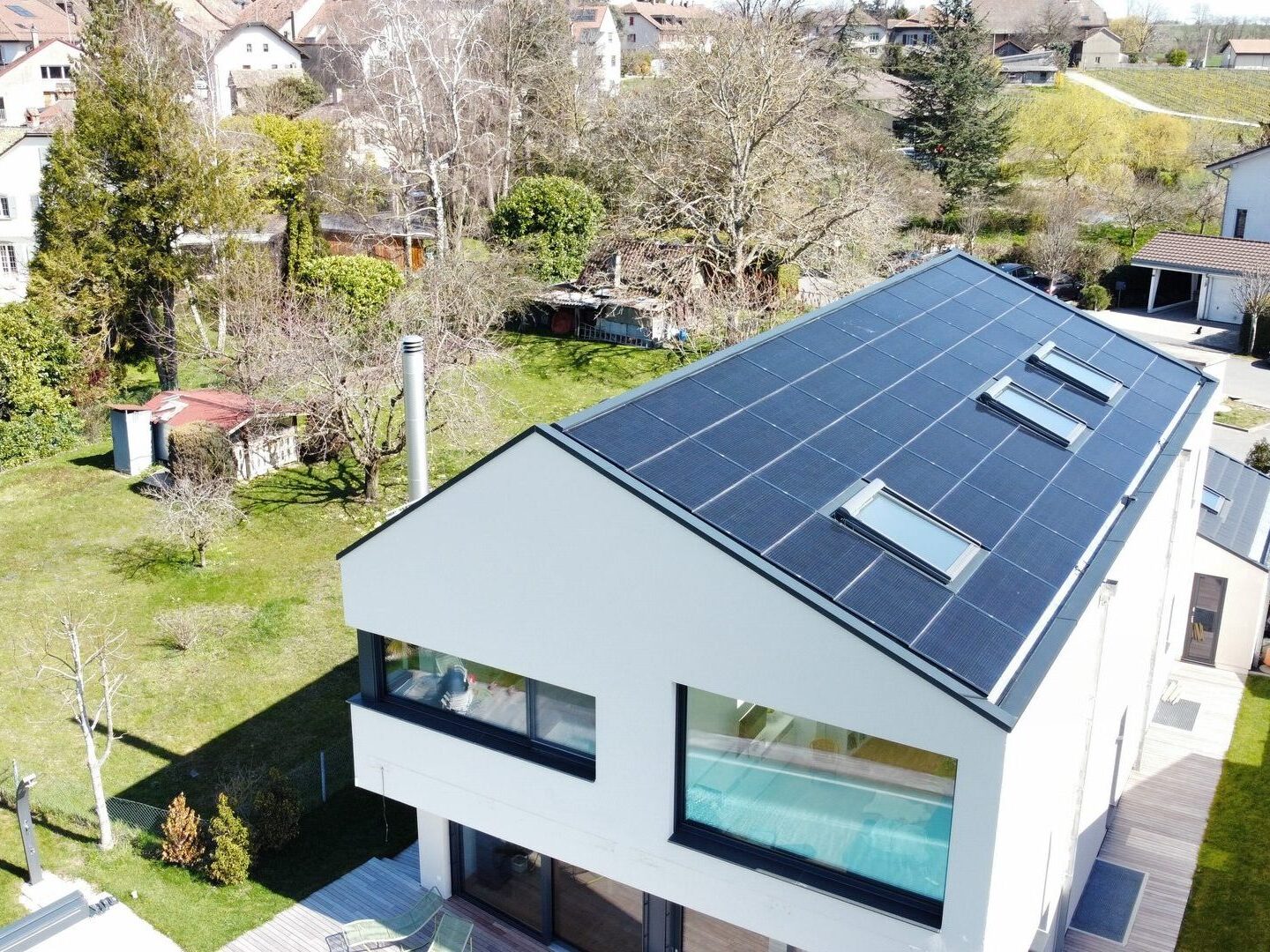 Installation photovoltaïque intégrée - BTsun SA -Villars sur Yens